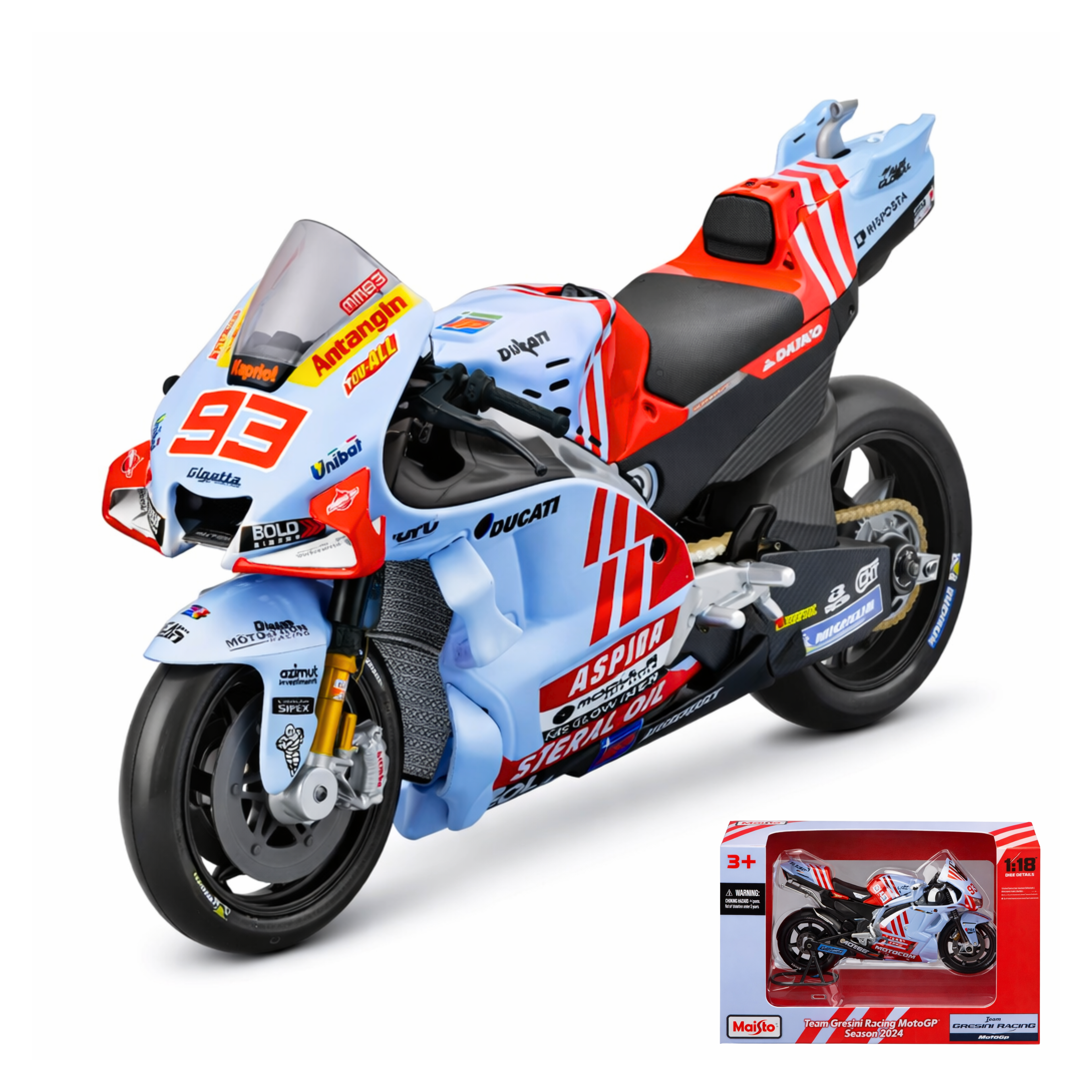 MotoGP Bike Model 2023 2024 1:12 Scale